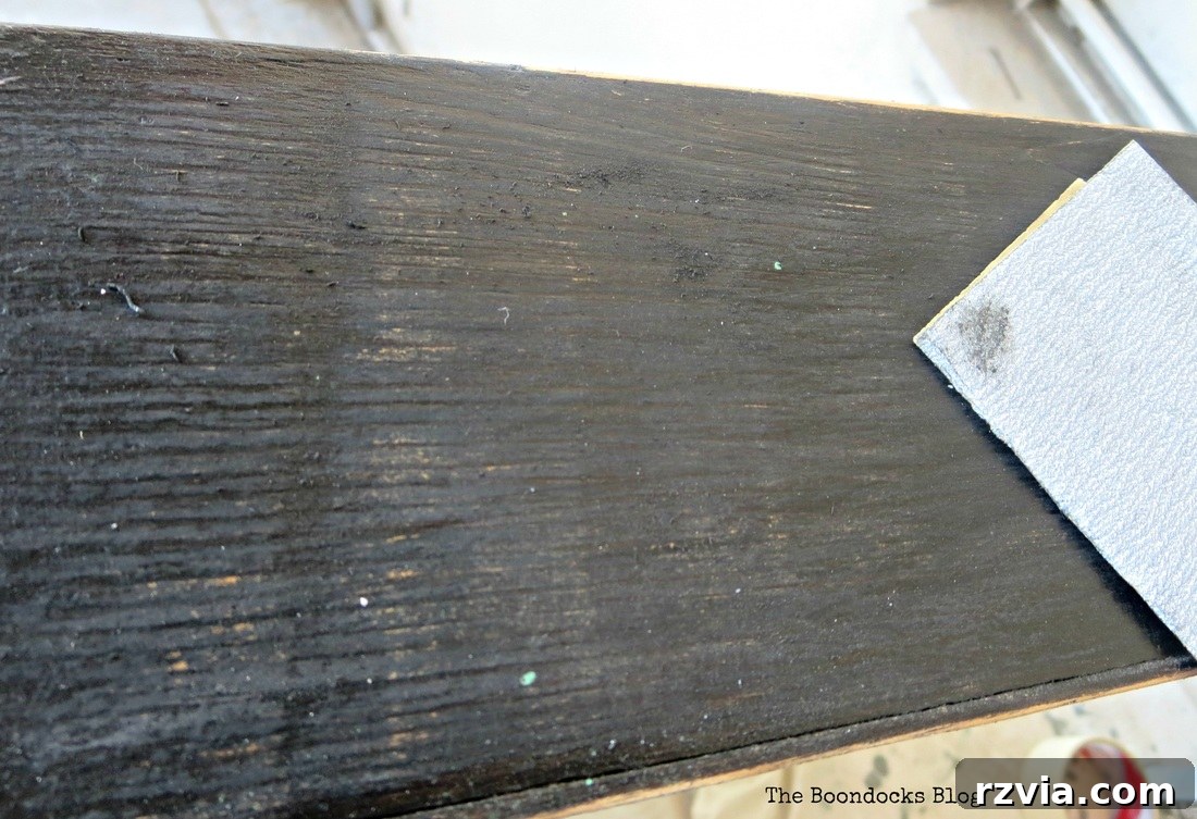 distressing it with a sander, An Ancient Tray www.theboondocksblog.com