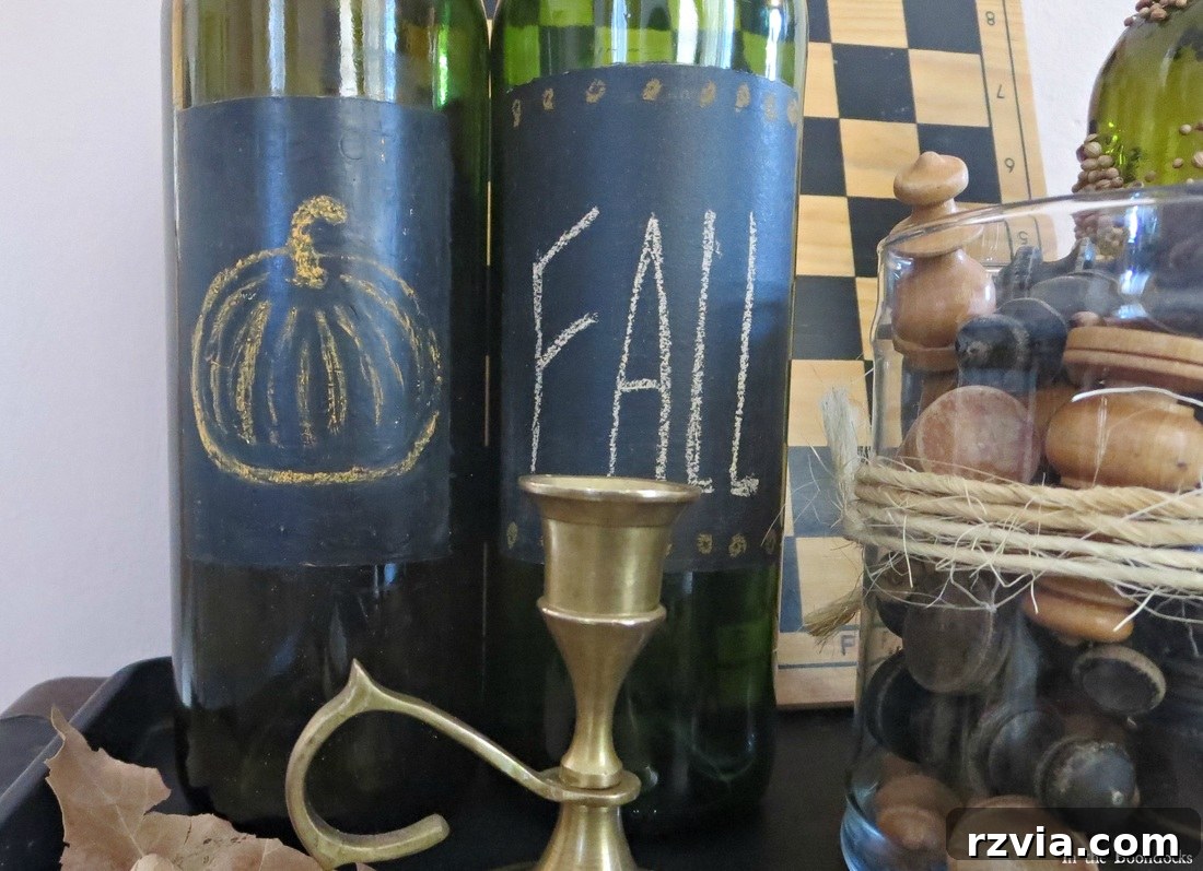 The Chalkboard Fall Vignette www.theboondocksblog.com